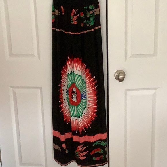 Brand new black print Bradzoli maxi dress. - Picture 3 of 6
